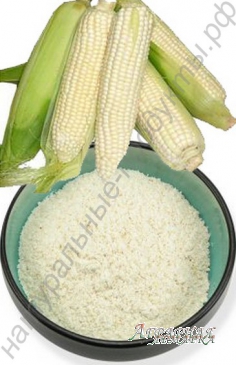 Белая кукуруза крупа,  мука,  зерно.  Производитель