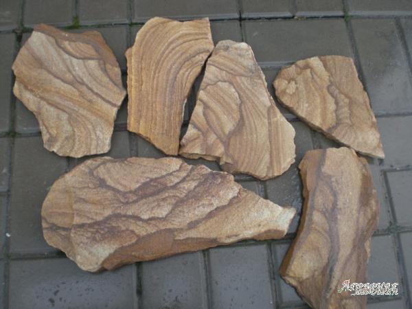 Натуральный камень Тигровый пластушка песчаник