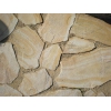 Камень Бело-жёлтый с разводами природный натуральный песчаник пластушка